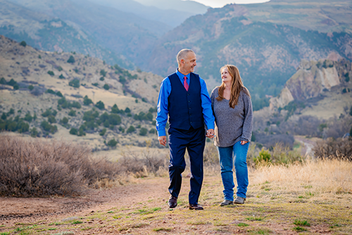James Boelens walking with women